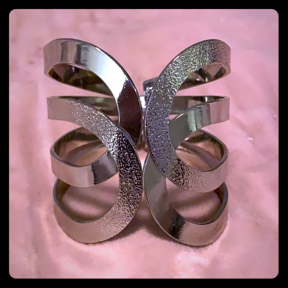Silver cuff bracelet